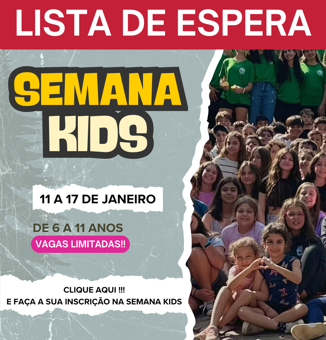 TEMPORADA DE VERÃO 2026 - OFICIAL KIDS - LISTA DE ESPERA